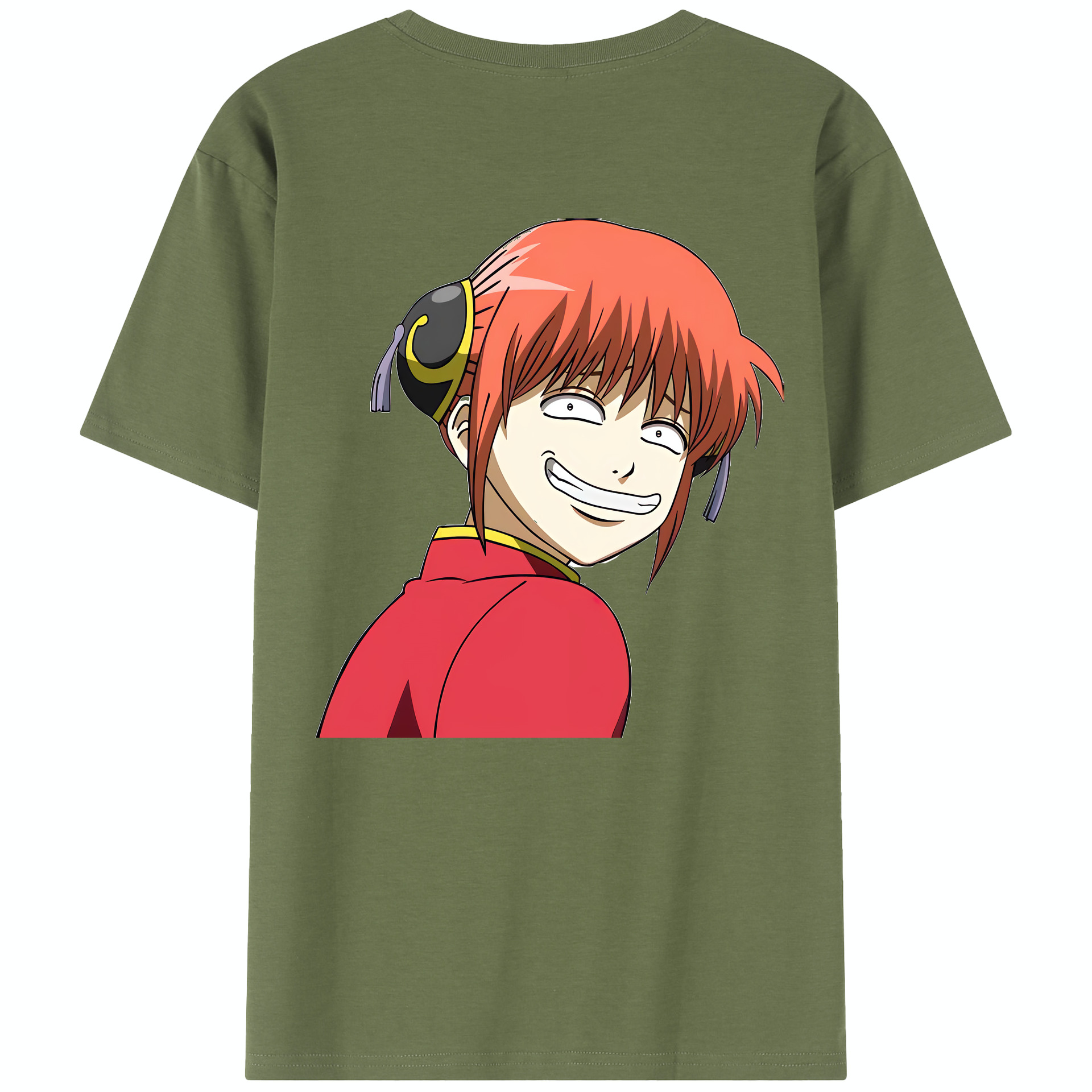 （画像用） ぎんたま 坂田銀時（さかたぎんとき） 神楽 志村新八（しむら しんぱち） GINTAMA Sakata Gintoki Kagura Shimura Shinpachi 綿100％半袖Tシャツ（背面プリント）